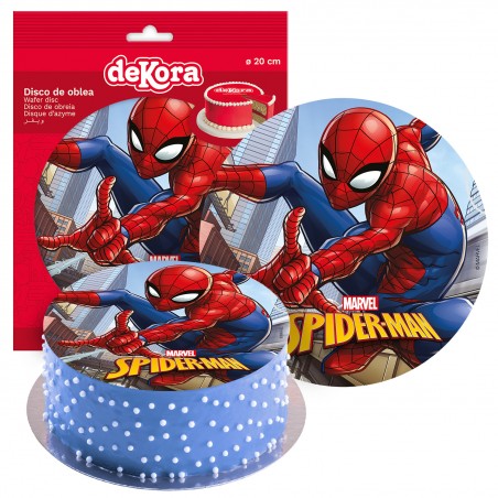 Disco cialda torta spiderman