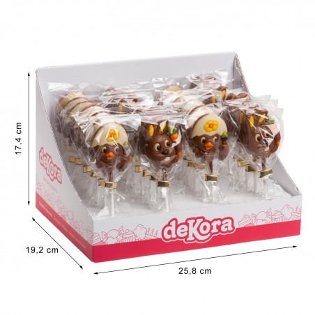 Lecca lecca al cioccolato animali 20gr