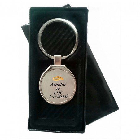 Portachiavi regalo di nozze personalizzati