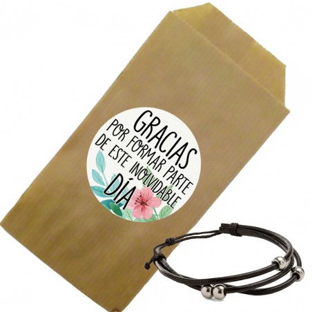 Bracciale Uomo In Busta Kraft Con Dedica