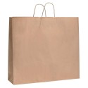 Borsa kraft grande con manico arricciato