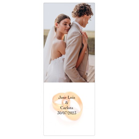 Adesivo personalizzato per matrimonio con foto