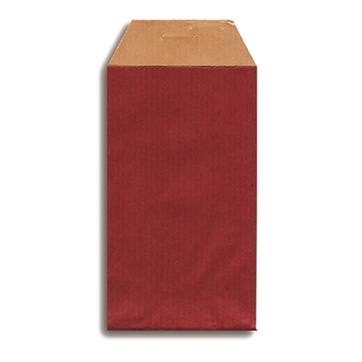 Su busta kraft rossa