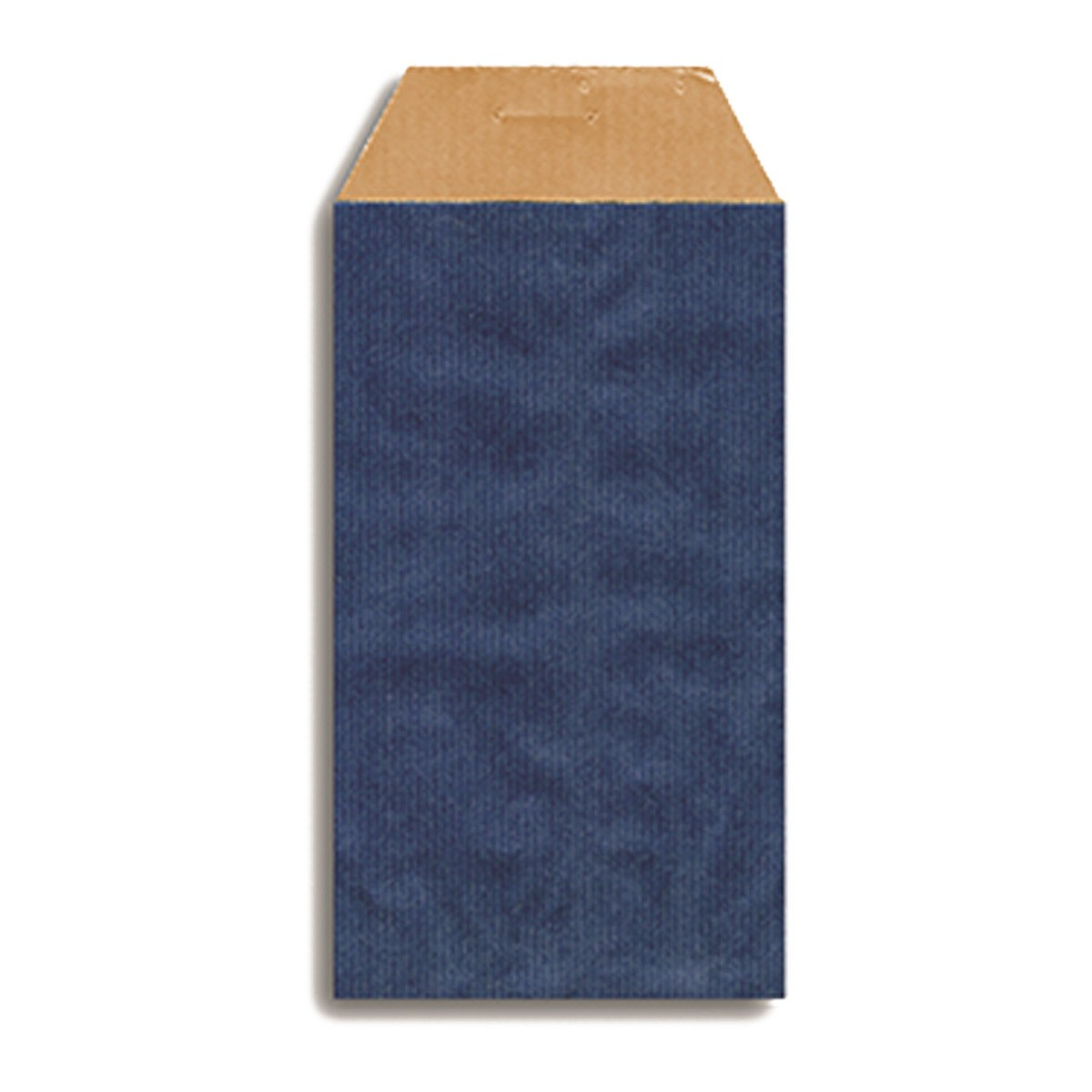Sulla busta kraft blu