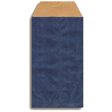 Sulla busta kraft blu