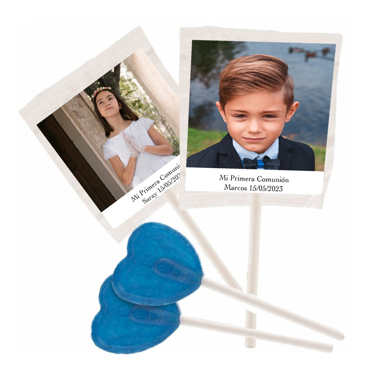 Lecca lecca personalizzato con scritta "lingua dipinta", foto e testo, per matrimoni, battesimi, comunioni, compleanni o eventi