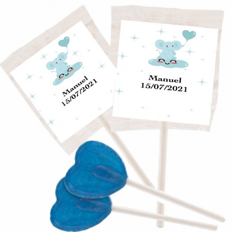 Lollipops Battesimo Ragazzo Pintalenguas Personalizzati...