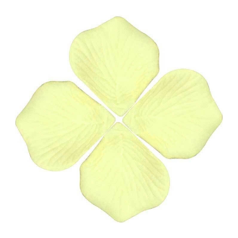 Petali di Rosa Artificiali di Colore Crema per Decorazione di Eventi