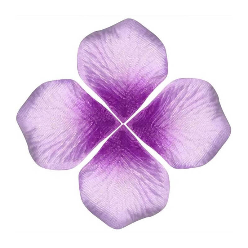 Petali di rosa artificiali in tonalità lilla per celebrazioni speciali