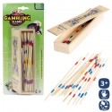 Mikado legno 31 pz scatola con coperchio 18 cm