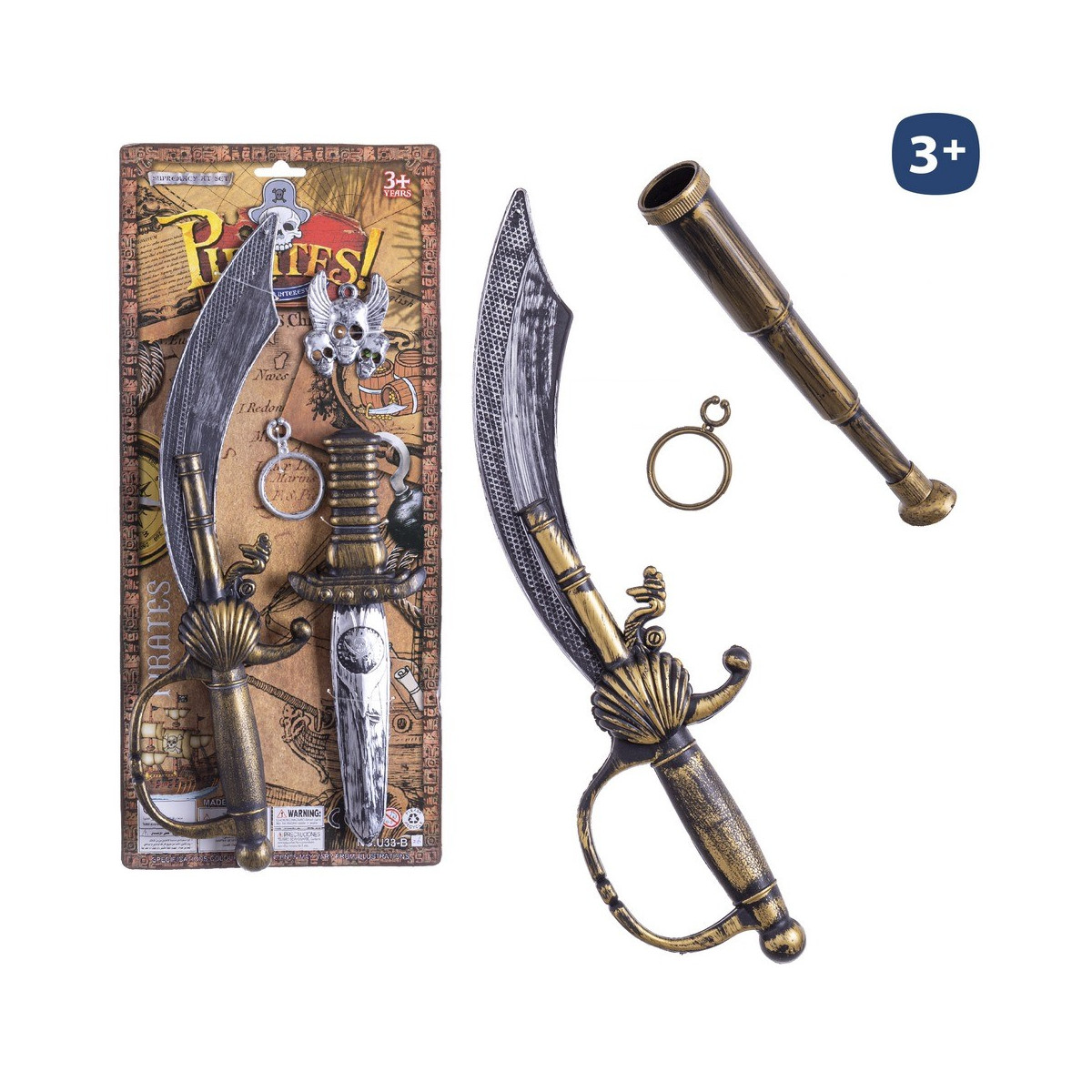 S 4 set pirata con accessori 40 cm