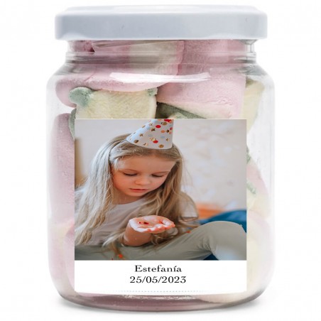 Barattolo Di Caramelle Personalizzato Con Foto E Testo