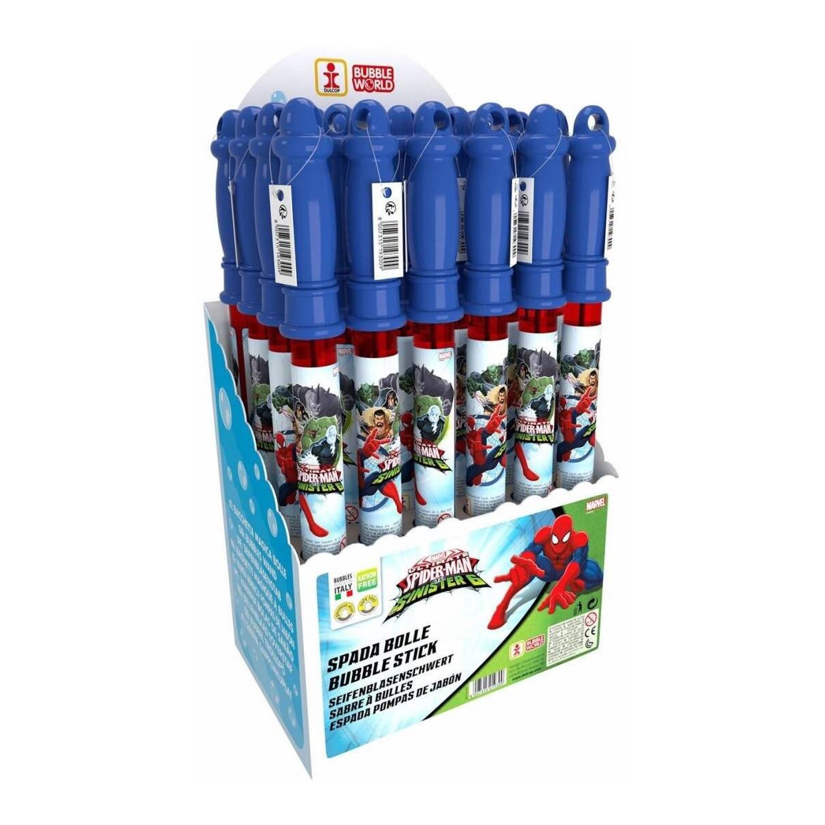 Pompero spada bolle di sapone spiderman