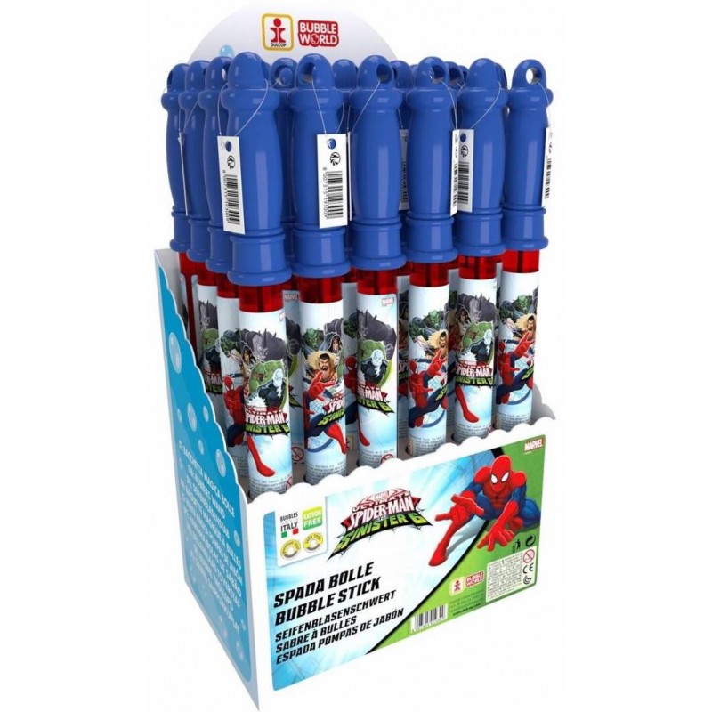 Pompero spada bolle di sapone spiderman