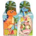 Caramelle di dinosauro in una scatola