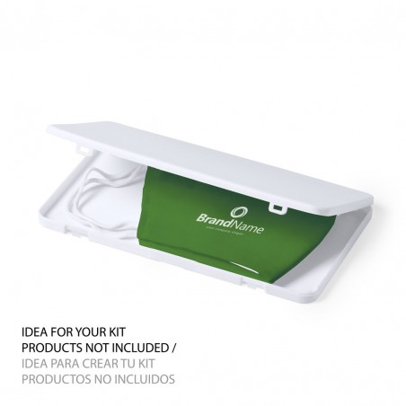 Porta mascherine di colore bianco e molto resistente