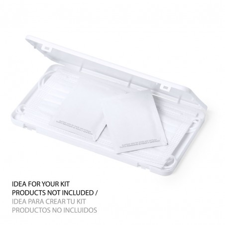 Porta mascherine di colore bianco e molto resistente