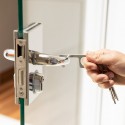 Portachiavi igienico anti-contatto in acciaio inossidabile