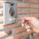 Portachiavi igienico anti-contatto in acciaio inossidabile