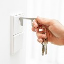 Portachiavi igienico anti-contatto in acciaio inossidabile