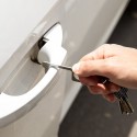 Portachiavi igienico anti-contatto in acciaio inossidabile