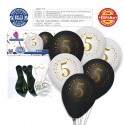 Palloncini stampati 5 bianchi neri
