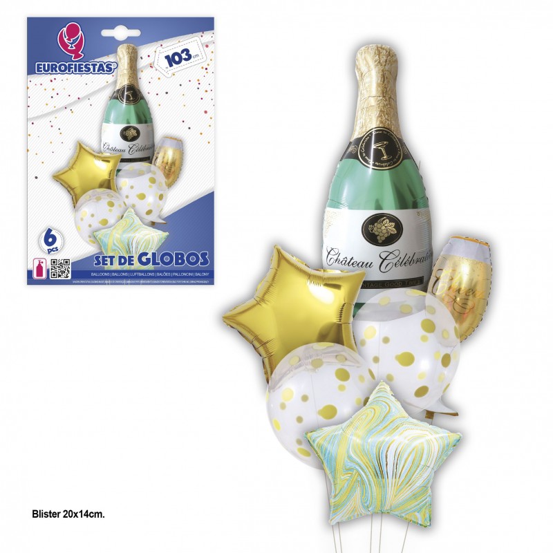 Set palloncini bottiglia di cava