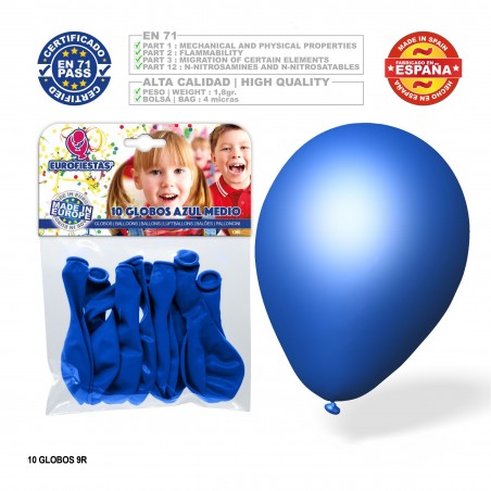 Palloncini blu medi confezione da 10 24u con 360u