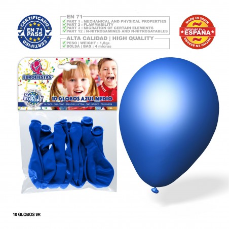 Palloni blu medio 10 pacchi da 24u c 360u