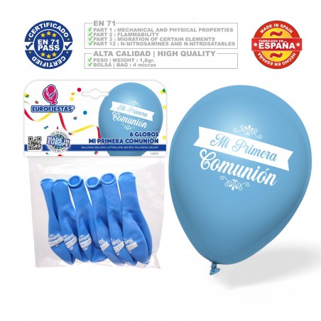 Palloncini 1° comunione m2 blu