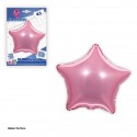 Globo in poliamide stella rosa 45cm