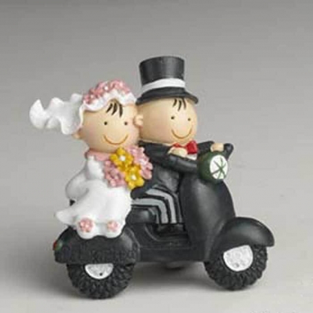 Magnete con figura di sposi di matrimonio