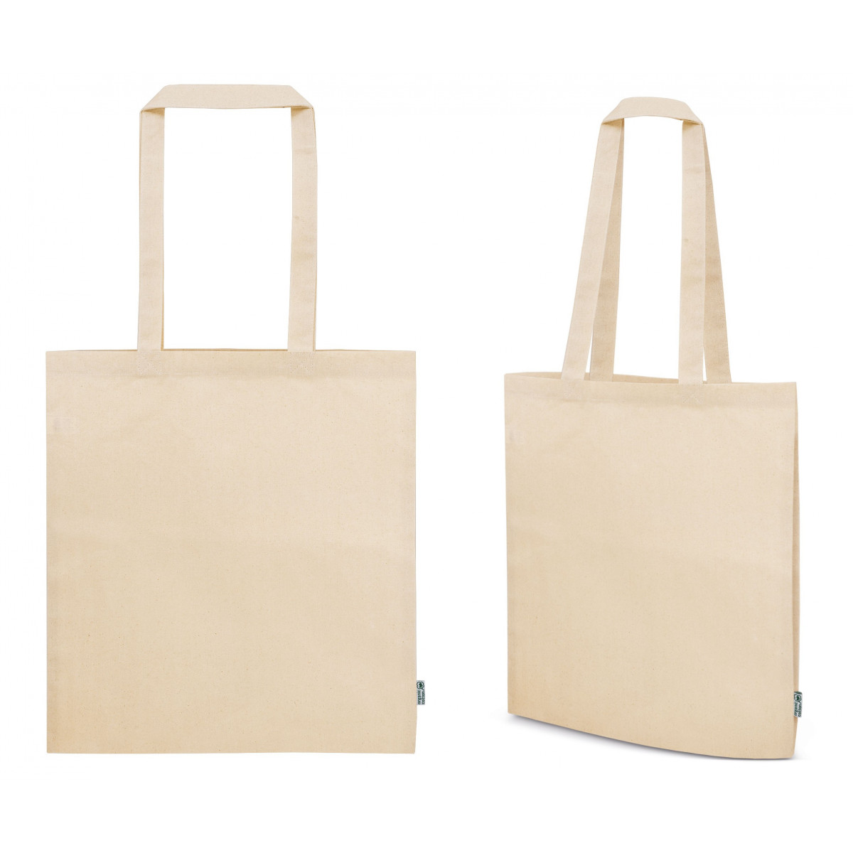 Borsa manico in cotone organico