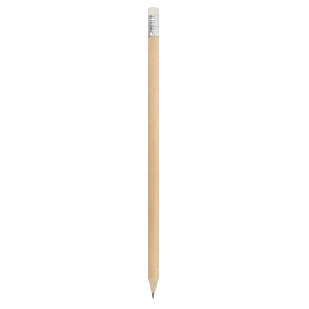 Matita di Legno Naturale con Gomma: 19cm