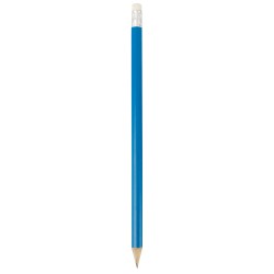 Matita di gomma blu in legno
