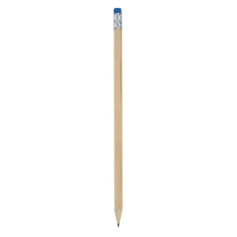 Matita con gomma color blu