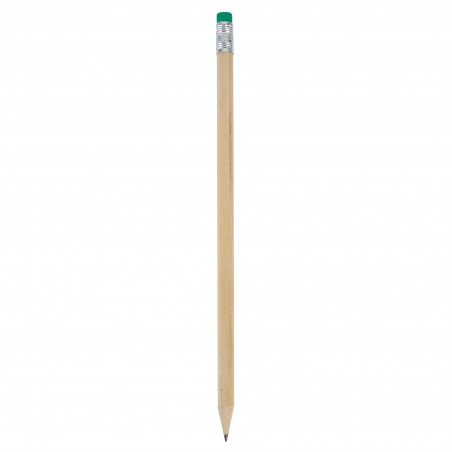 Matita con gomma di colore verde