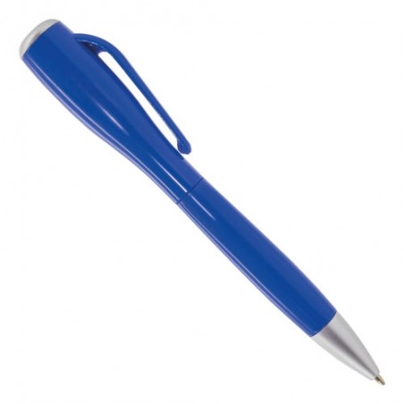 Penna blu originale con torcia