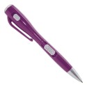 Penna a sfera viola originale con torcia