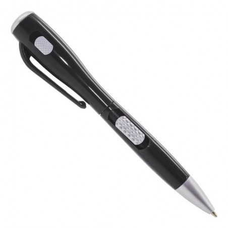 Penna a sfera nera originale con torcia