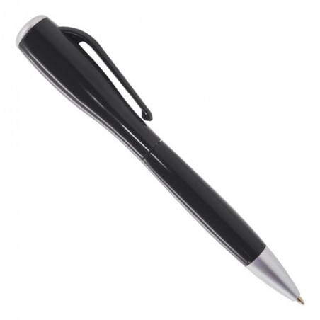 Penna a sfera nera originale con torcia