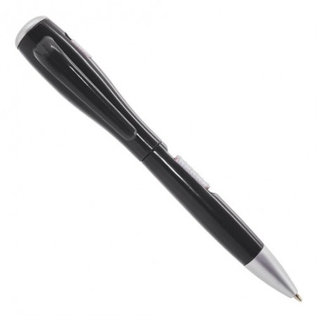Penna a sfera nera originale con torcia