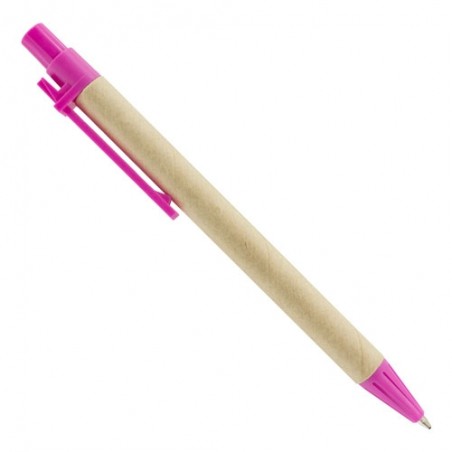 Penna in cartone riciclato rosa