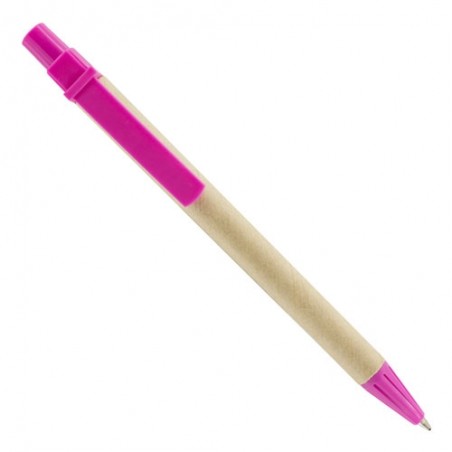 Penna in cartone riciclato rosa