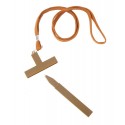 Penna con cordino cruz bl