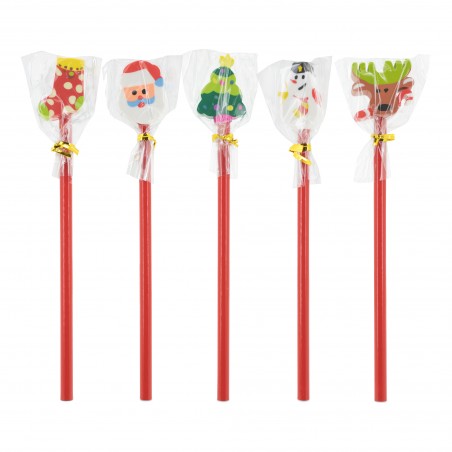 Confezione da 5 matite per bambini per Natale