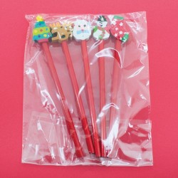 Confezione da 5 matite per bambini per Natale