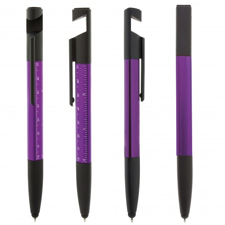 Penna multifunzione viola