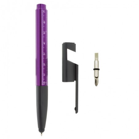 Penna multifunzione viola