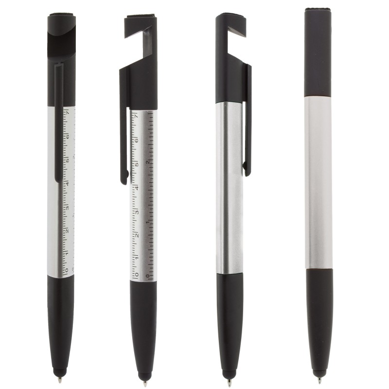 Penna multifunzione argento